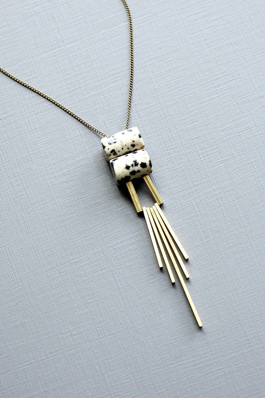 Dalmatian pendant necklace