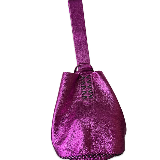Volta Atelier Navigli Bag in Fuchsia Metallic