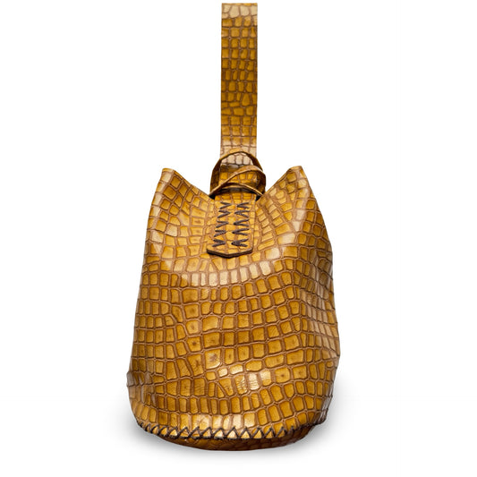 Volta Atelier Navigli Bag in Mustard Brown