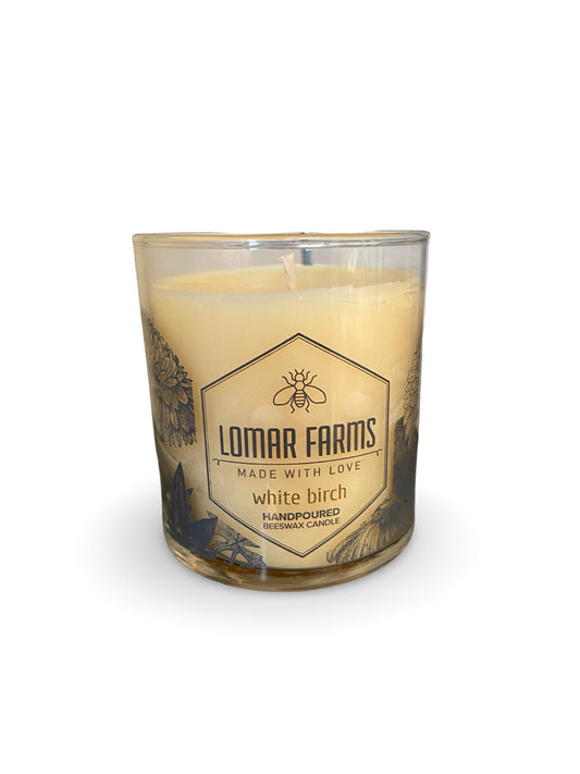 Lomar Farms Beeswax Candle: White Birch