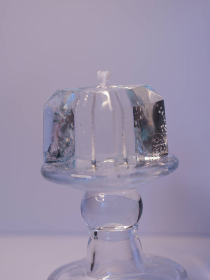Hand-Made Jelly Candle |  Ice Cube | Clear