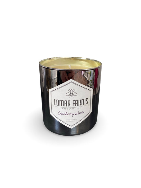 Lomar Farms Beeswax Candle: Cranberry Woods