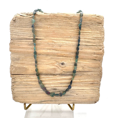 Necklace: Green Opals
