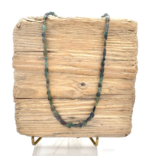 Necklace: Green Opals
