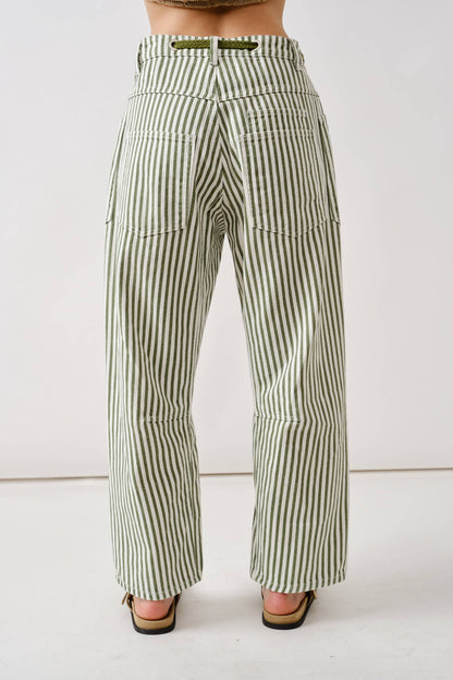 Denim Barrel Jeans in Grey Wash