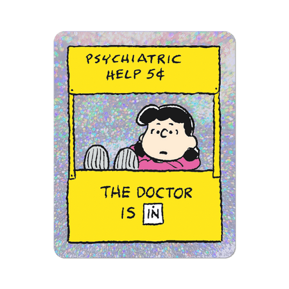 The Doctor is in by Peanuts - Die-Cut Sticker (Mother's Day)