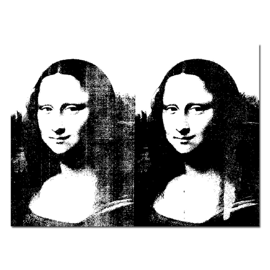 Double Mona Lisa by Andy Warhol - Die-Cut Sticker