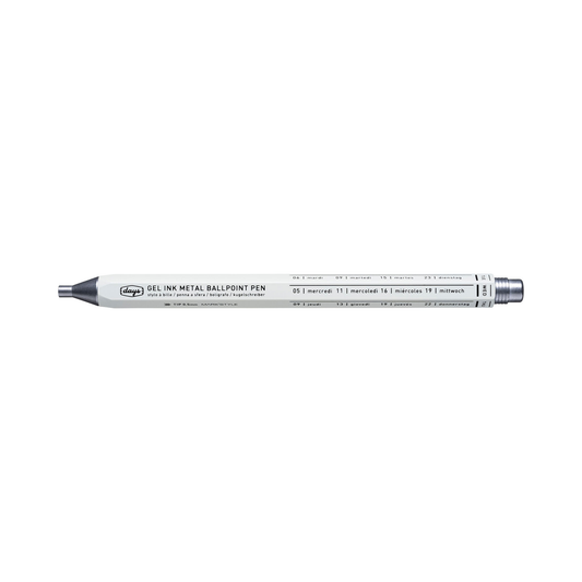 Gel Metal Ballpoint Pen / MARK'STYLE: White