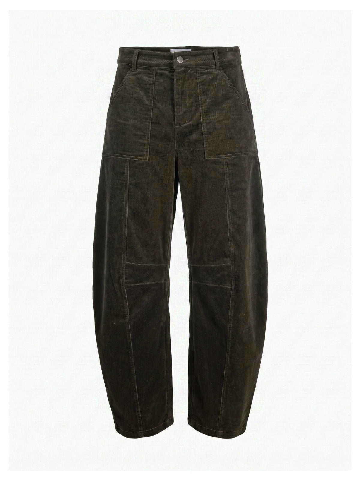 NOOKI Rosie Green Corduroy Barrel Jeans