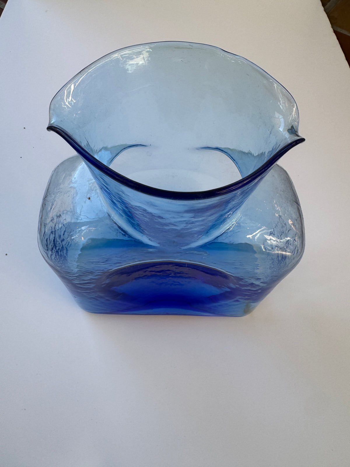 VINTAGE BLENKO Double Spout Water Bottle 384M  in Blue
