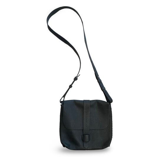 Volta Atelier Black Textured Crossbody