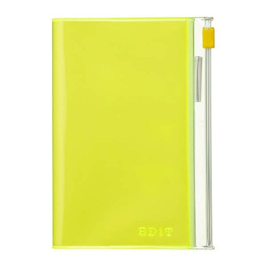 Grid Notebook B7 with Cover / EDiT: Neon Yellow