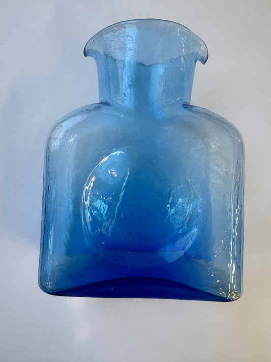VINTAGE BLENKO Double Spout Water Bottle 384M  in Blue