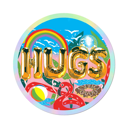 Hugs by Joel Mesler - Die-Cut Sticker