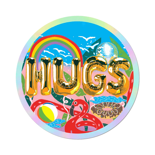 Hugs by Joel Mesler - Die-Cut Sticker