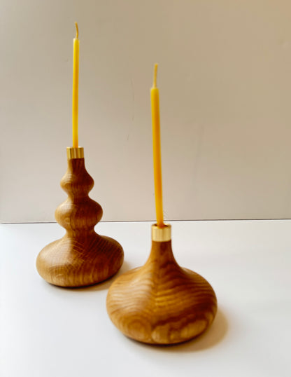 OVO THINGS Small Oak Candle Holder