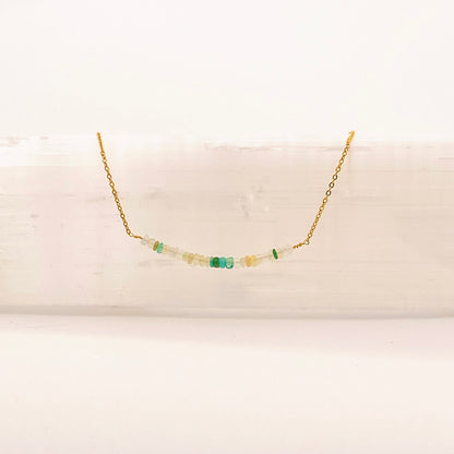 Necklace: Opal Bar