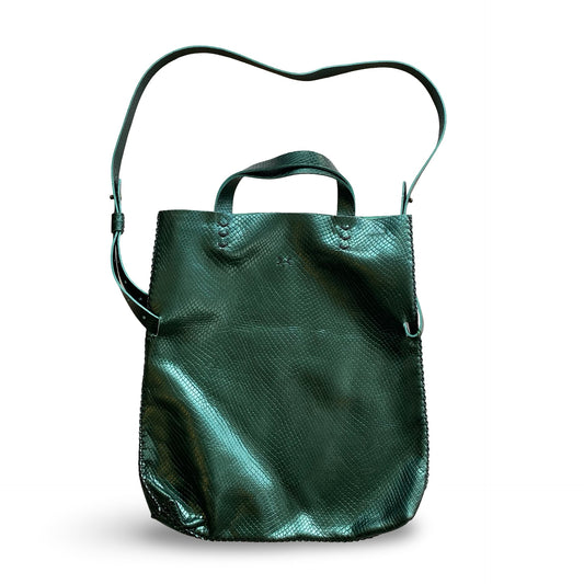 Volta Atelier Teal Messenger Tote