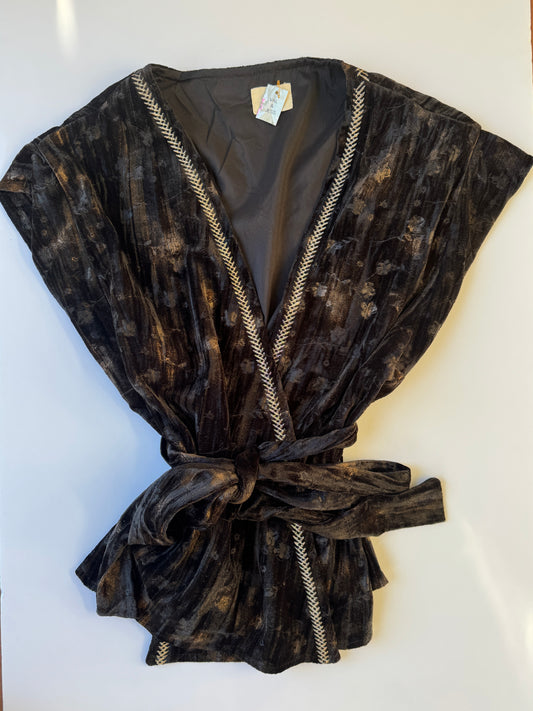 NUD Velvet Wrap Shirt/Vest
