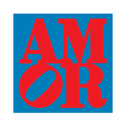 AMOR by Robert Indiana (Back to School) - Die-Cut Sticker