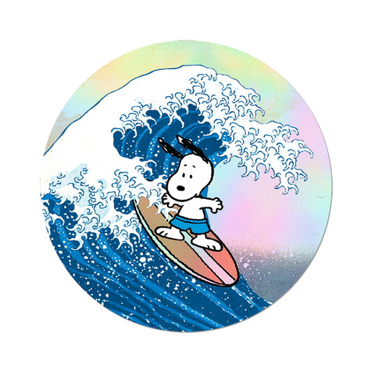 Great Wave Snoopy - Die-Cut Sticker
