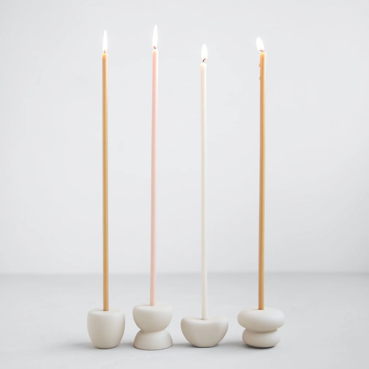 Floral Society Petite Candle Holder - Pebble