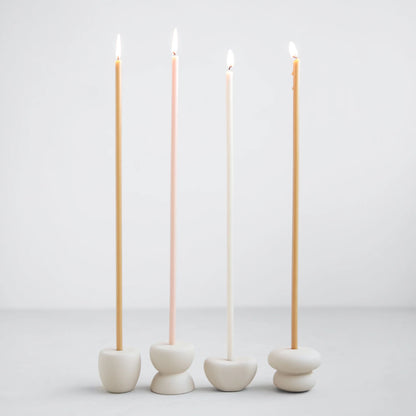 Floral Society Petite Candle Holder - Pebble