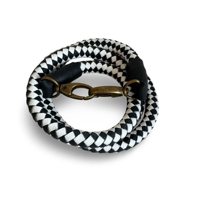 Volta Atelier Strap in Black + White Check