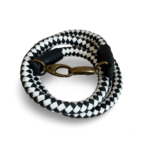 Volta Atelier Strap in Black + White Check