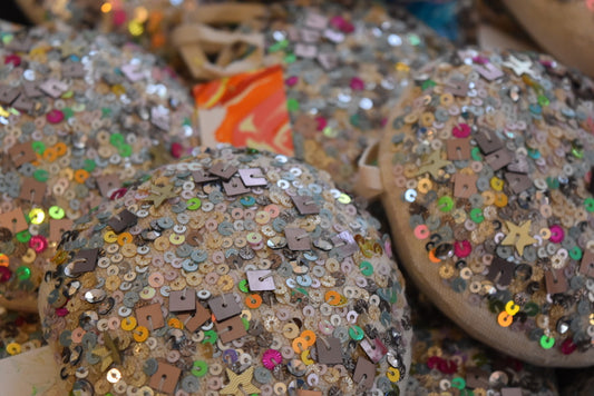 Skippy Cotton Disco Ball Ornament