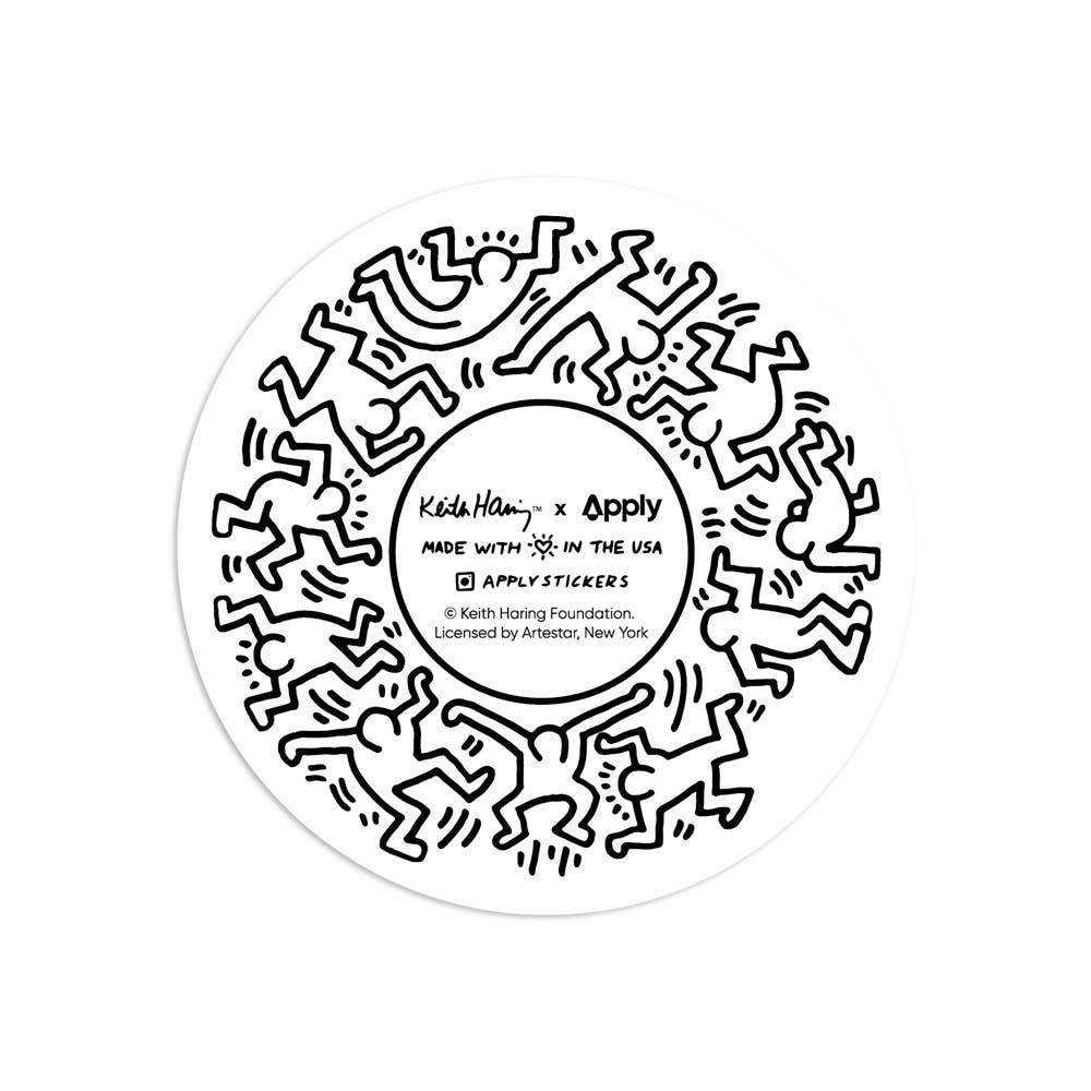 Flower by Keith Haring (Back to School) - Die-Cut Sticker