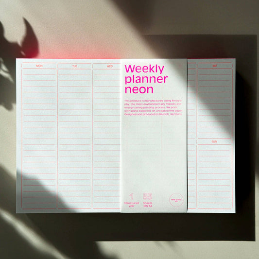 Weekly Planner Neon