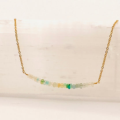 Necklace: Opal Bar