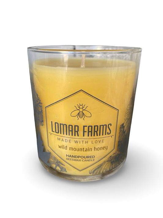 Lomar Farms Beeswax Candle: Wild Mt Honey