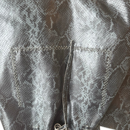 Volta Atelier Ipanema Large Tote Bag in Black and Grey Blue