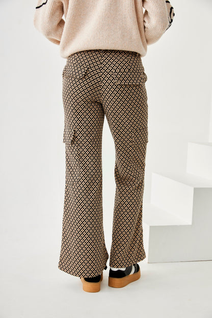 Jacquard Patterned Pants