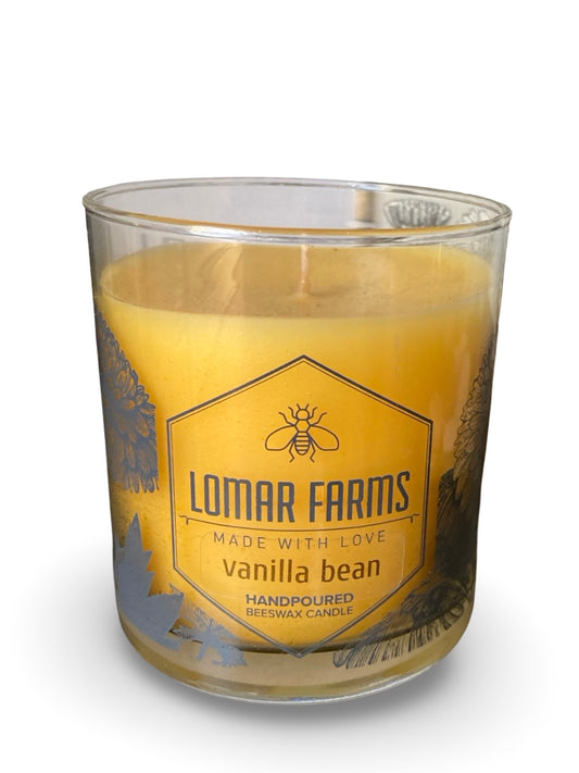 Lomar Farms Beeswax Candle: Vanilla Bean