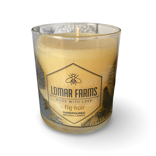 Lomar Farms Beeswax Candle: Fig Noir