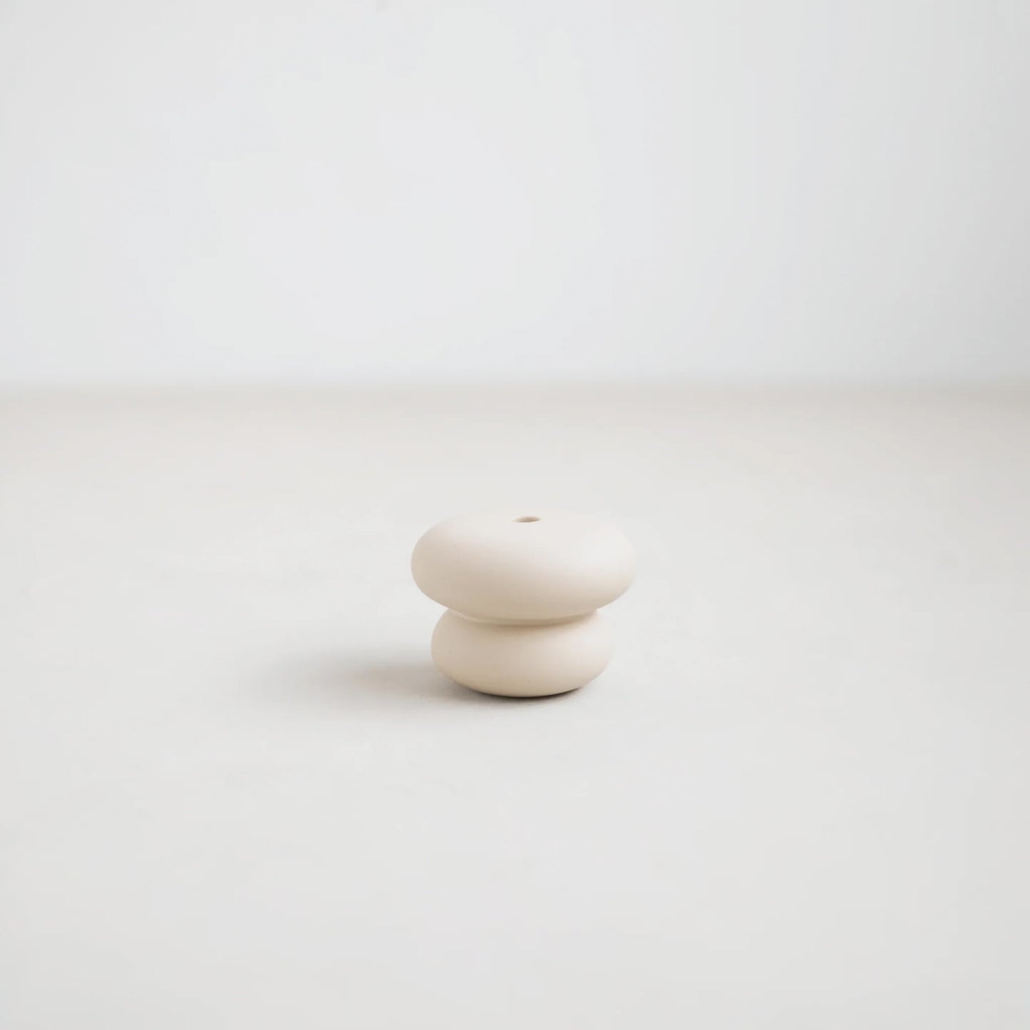 Floral Society Petite Candle Holder - Pebble