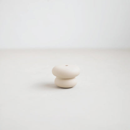 Floral Society Petite Candle Holder - Pebble