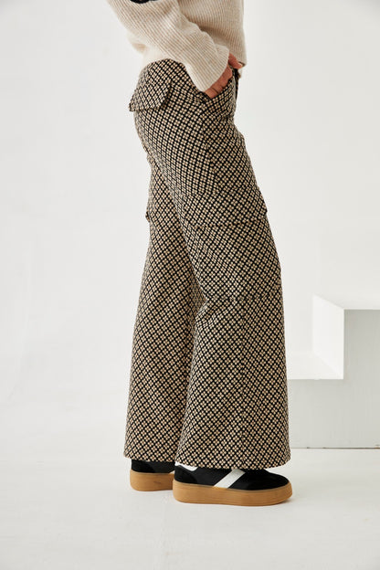 Jacquard Patterned Pants