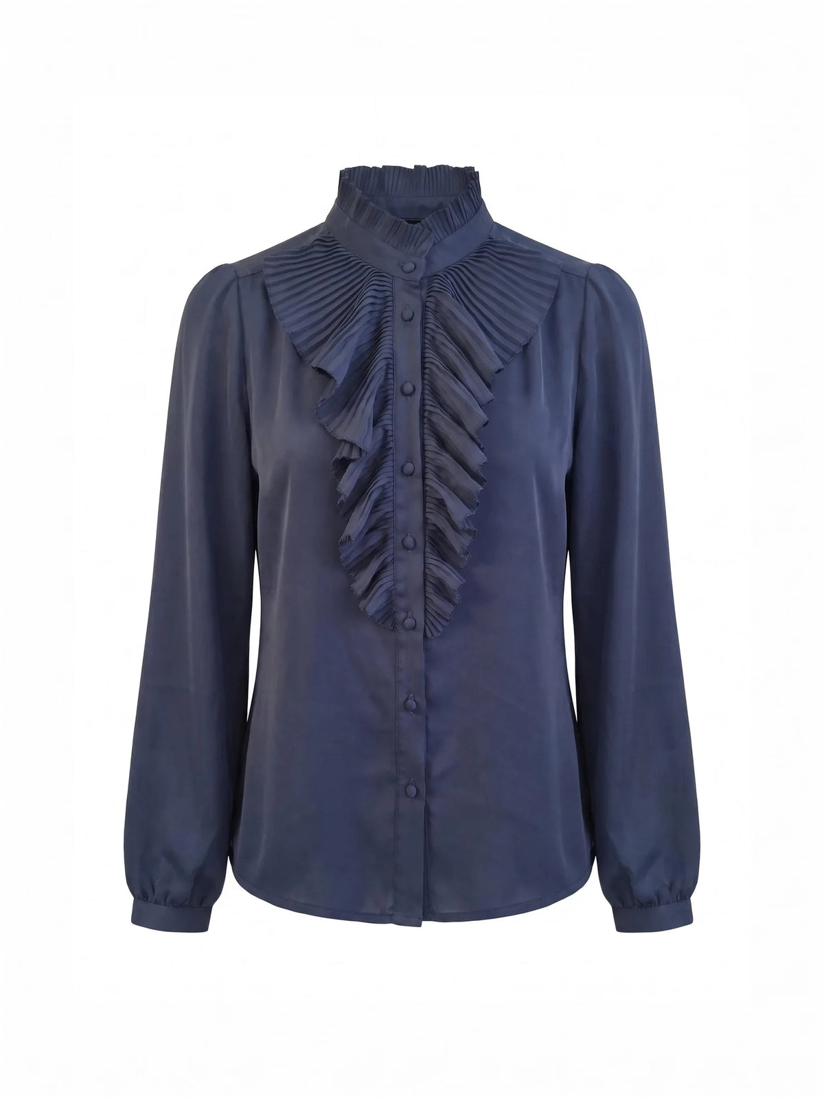 NOOKI Marlow Blouse in Navy