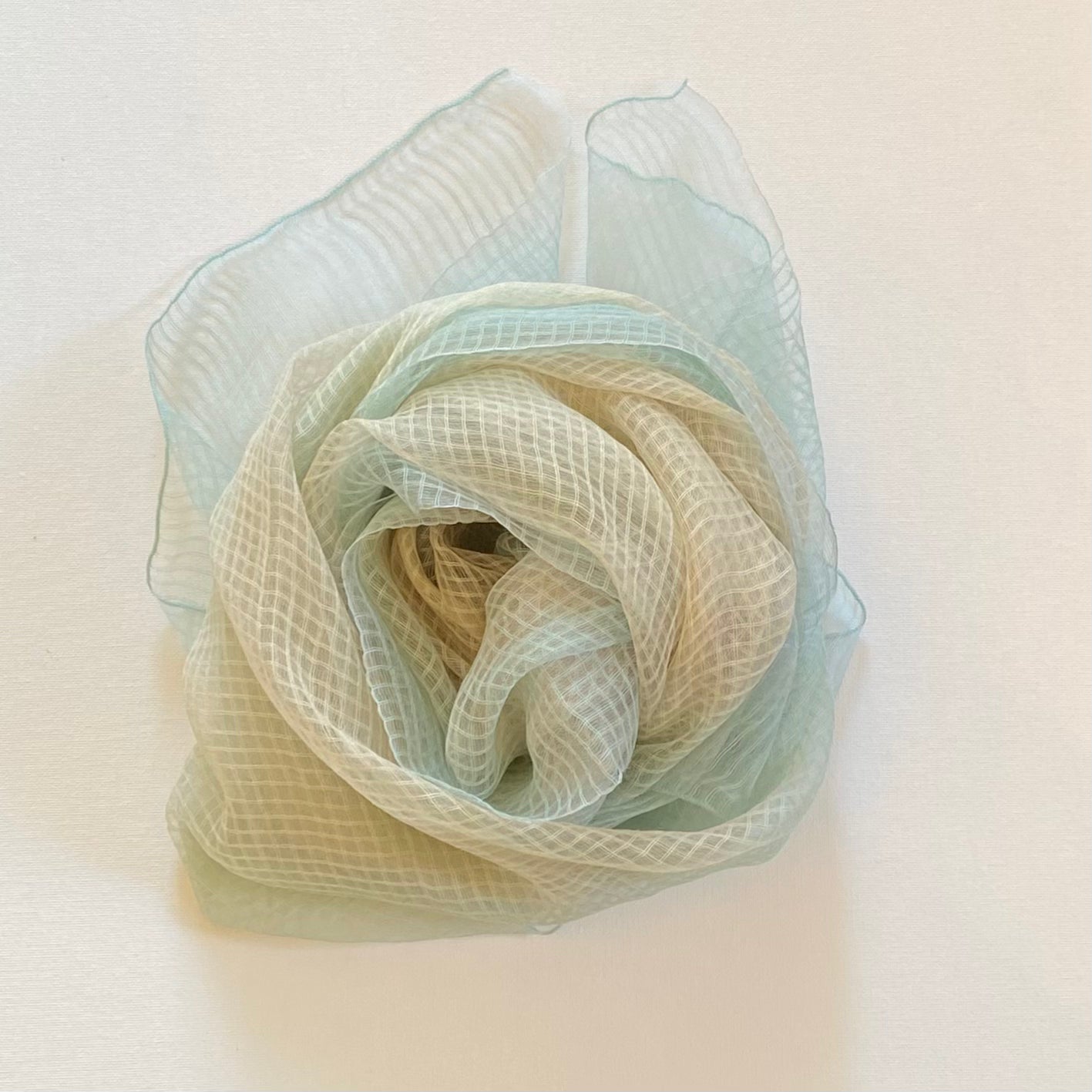 Scarf: Aqua Sheer Silk Scarf