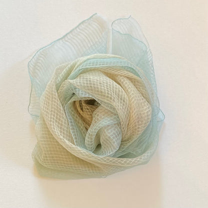 Scarf: Aqua Sheer Silk Scarf