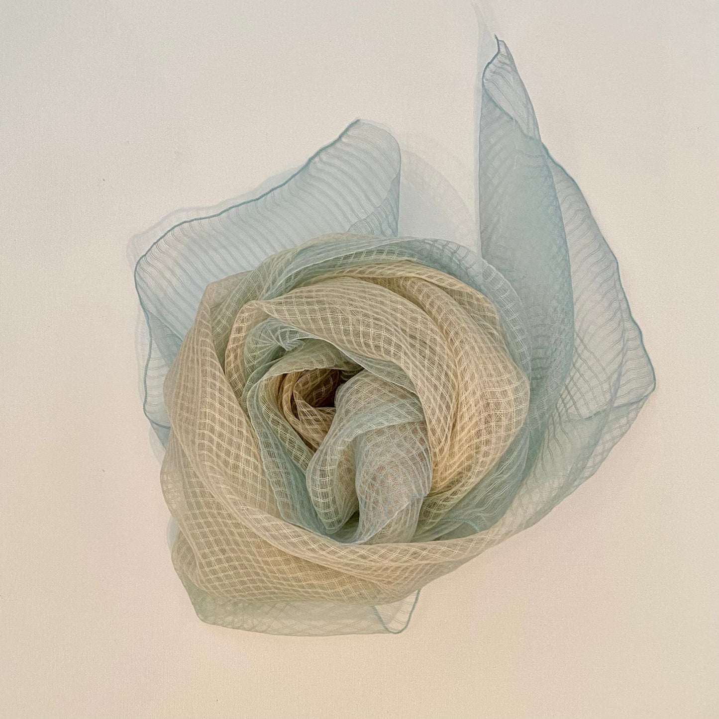 Scarf: Aqua Sheer Silk Scarf