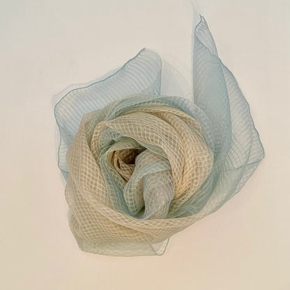Scarf: Aqua Sheer Silk Scarf