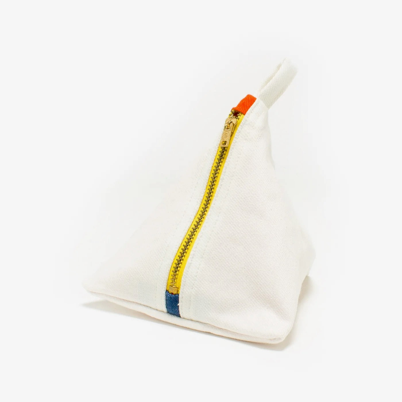 DEGEN White Twill Pyramid Pouch