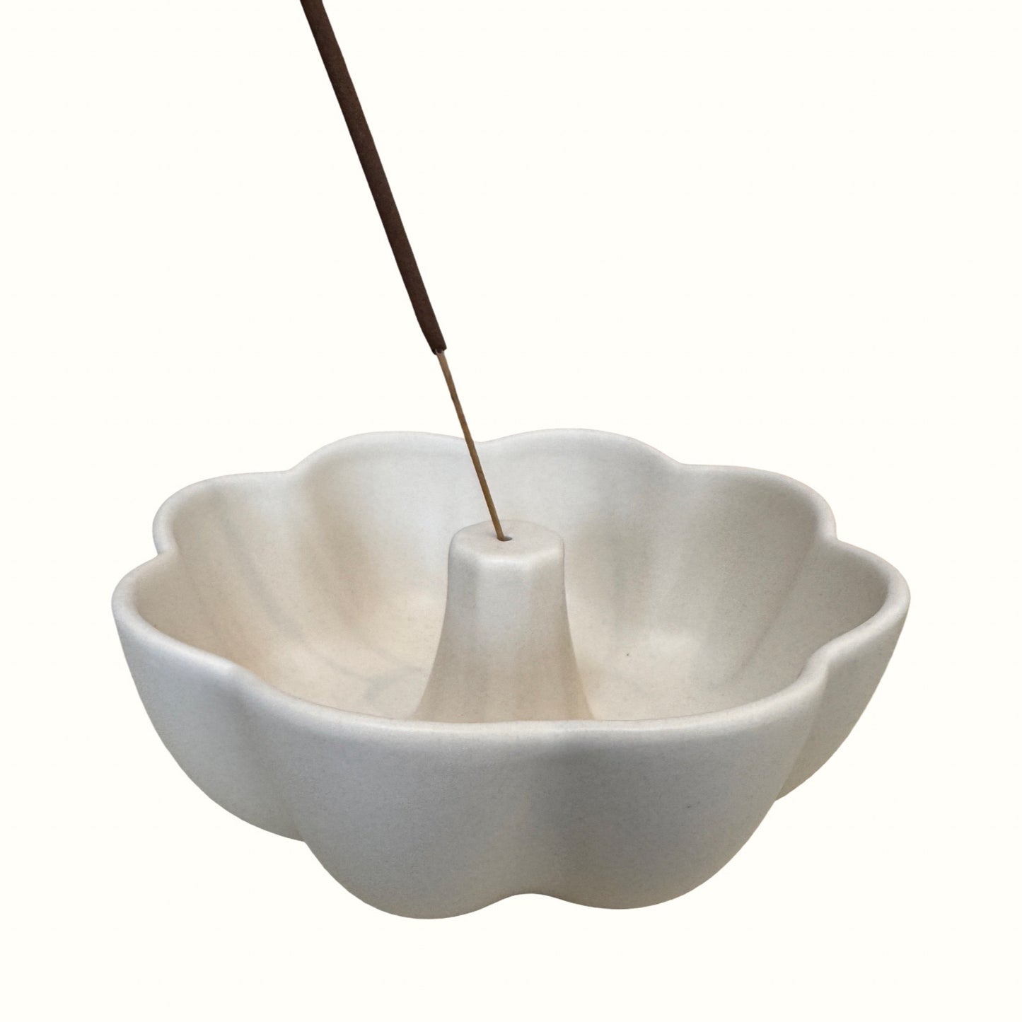 Floral Society Wide Ceramic Fleur Incense Holder