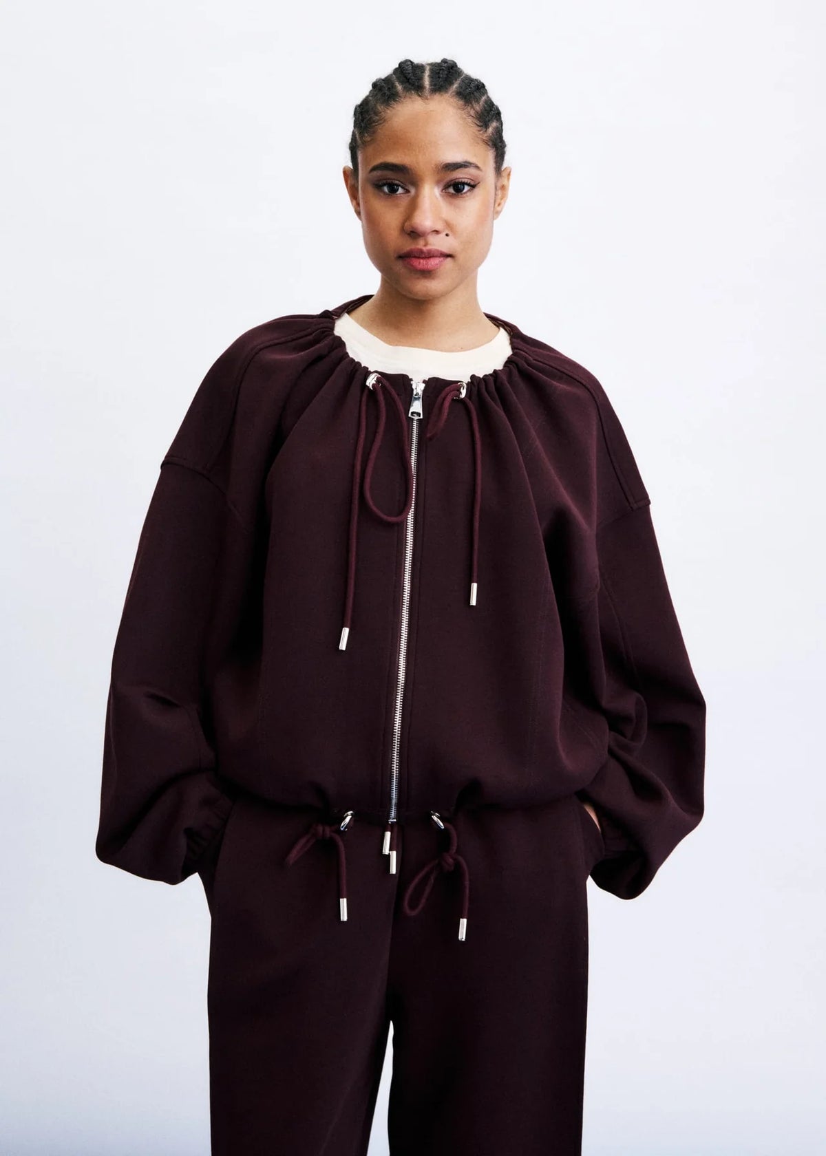 FRNCH Shosha Jacket in Bordeaux