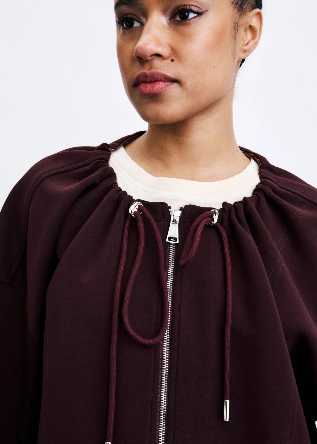 FRNCH Shosha Jacket in Bordeaux